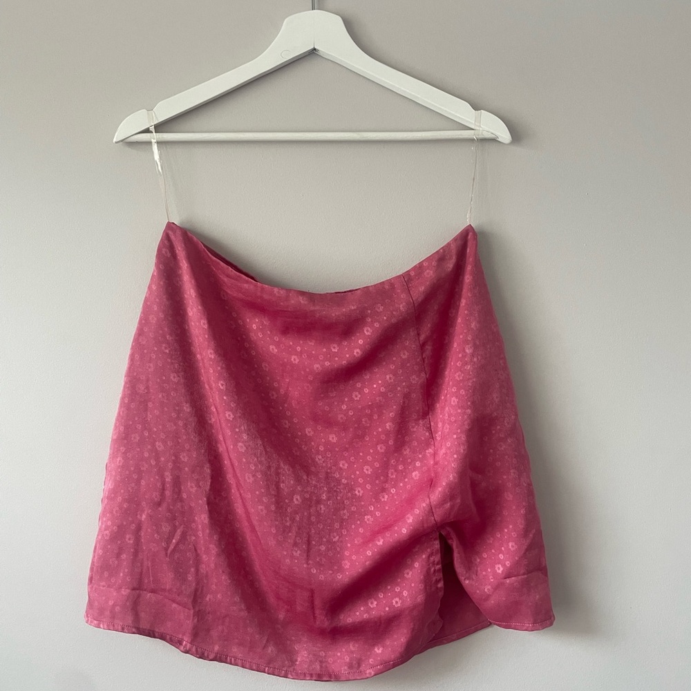 Blue Blush Pink A-line Mini Skirt for Cocktail